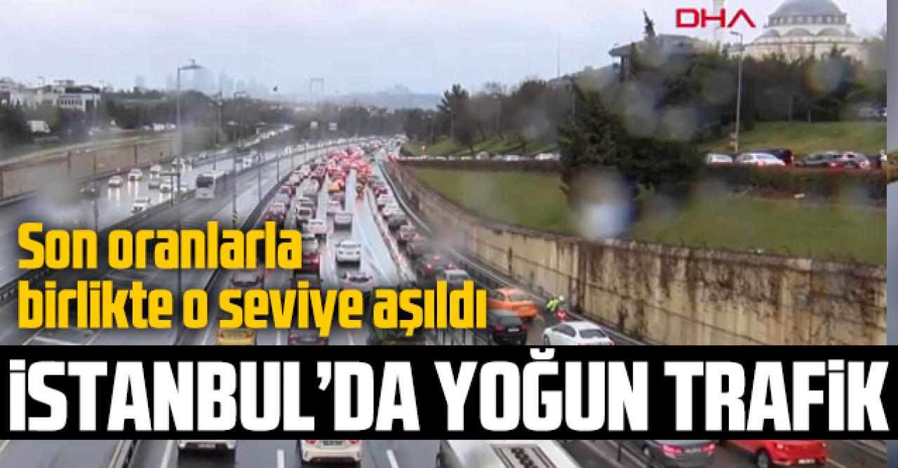 İstanbul'da trafik yoğunluğu yüzde 74