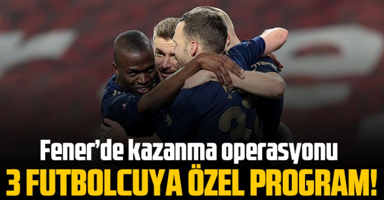 Fenerbahçe'de kazanma zamanı! 3 isme özel program uygulanıyor