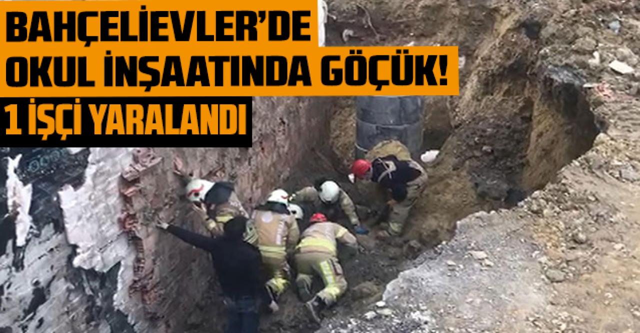 Bahçelievler'de okulda göçük: 1 yaralı