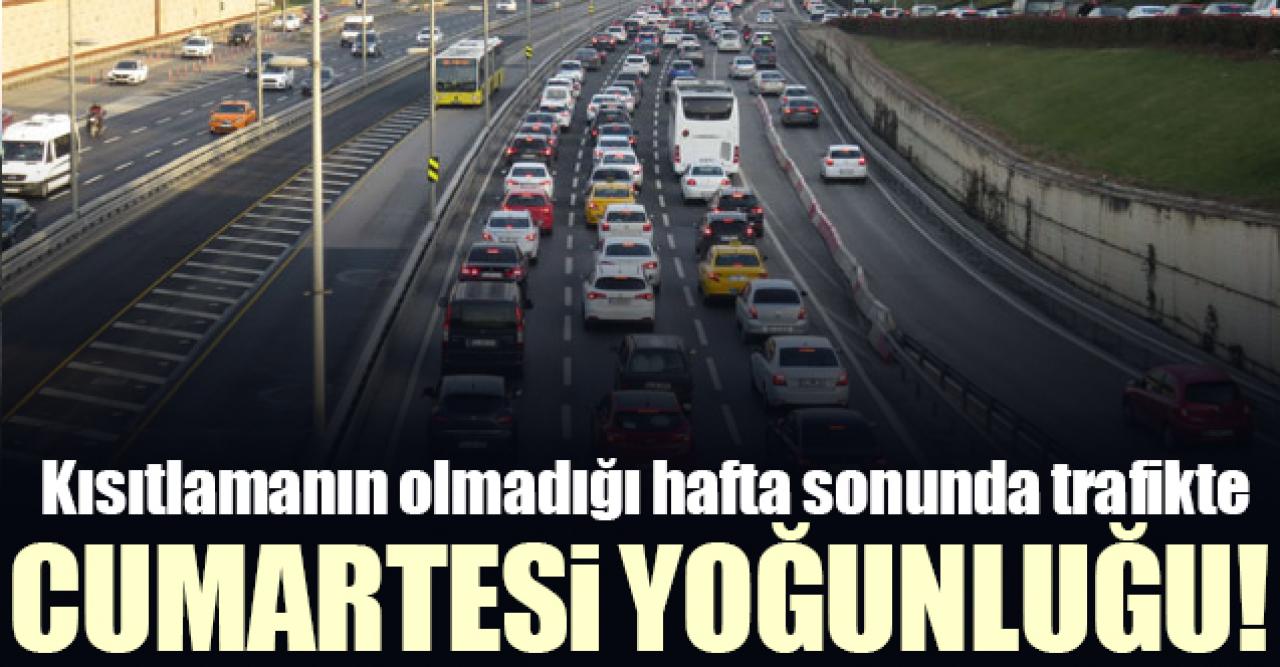 Kısıtlamanın olmadığı İstanbul'da trafik yoğunluğu