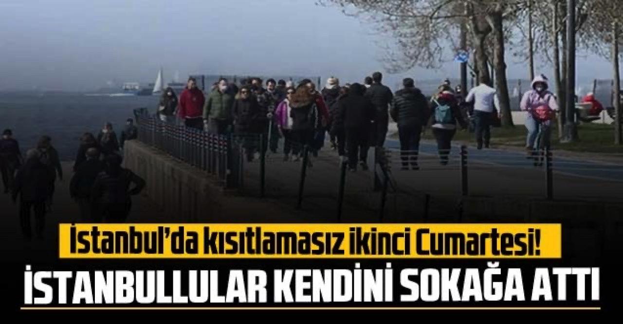 Kısıtlamasız ikinci Cumartesi: İstanbullular kendini sokağa attı