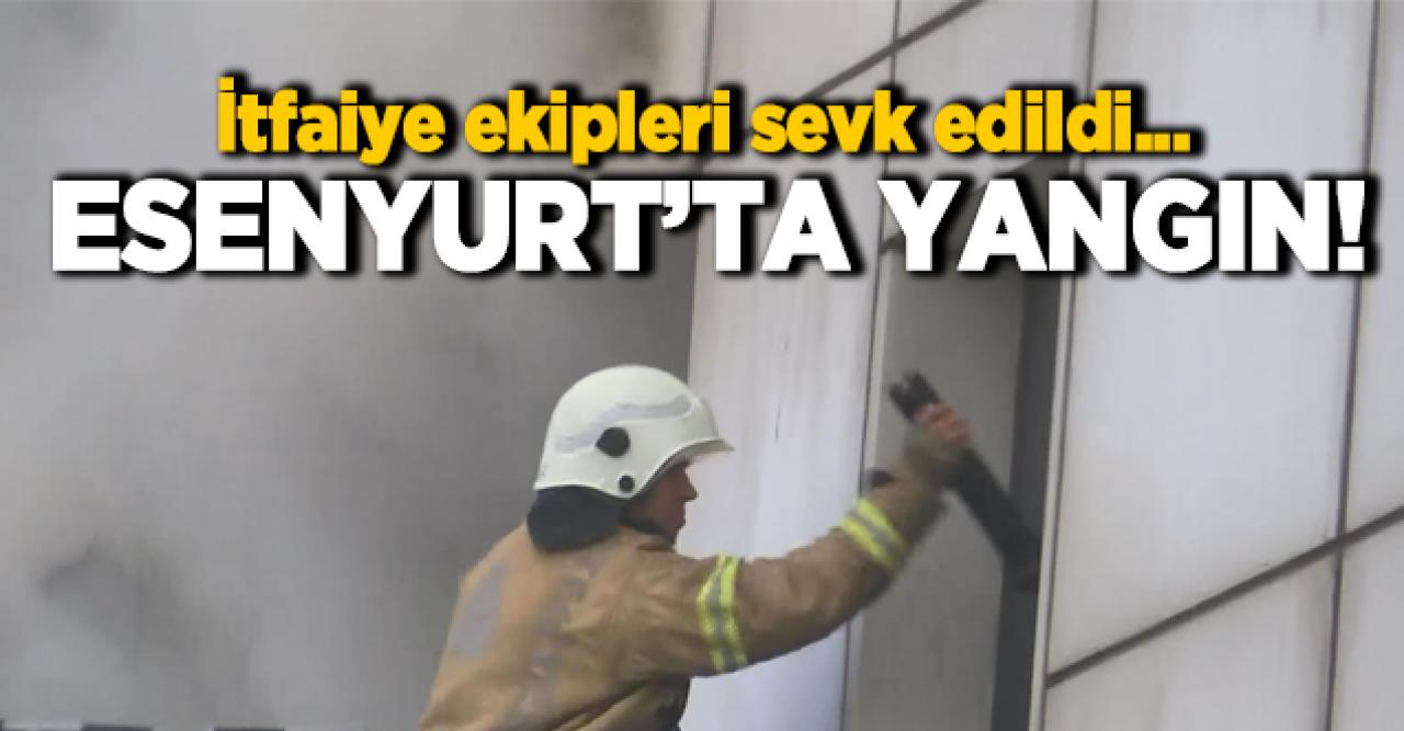 Esenyurt'taki medikal ürün atölyesinde yangın!