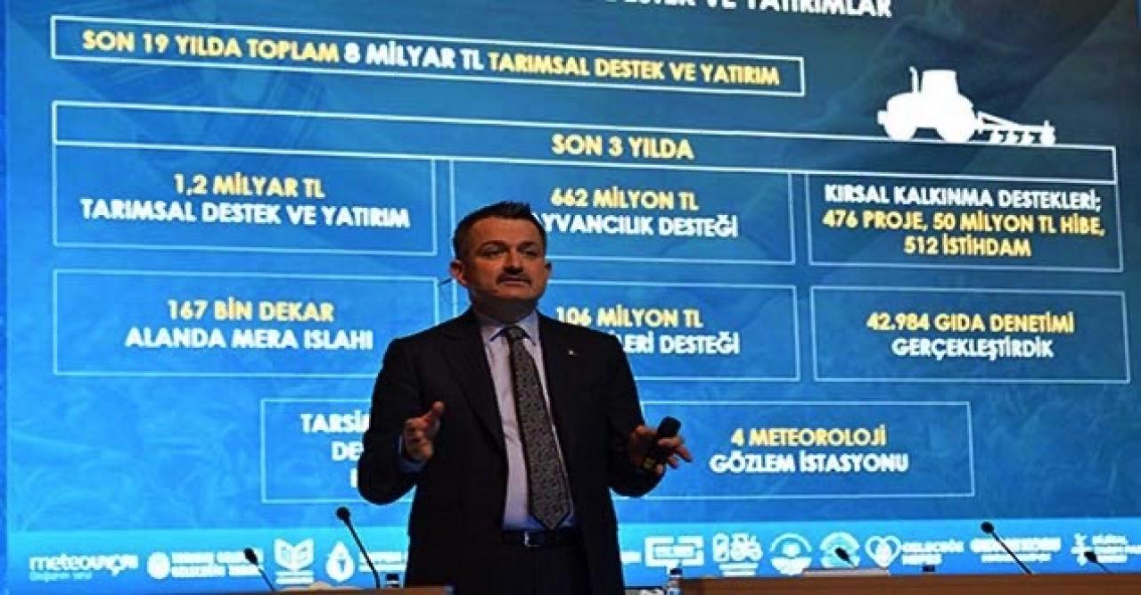 Bakan Pakdemirli: 'Pandemide yurt dışında market rafları boşalırken Türkiye'de biz bunları yaşamadık'