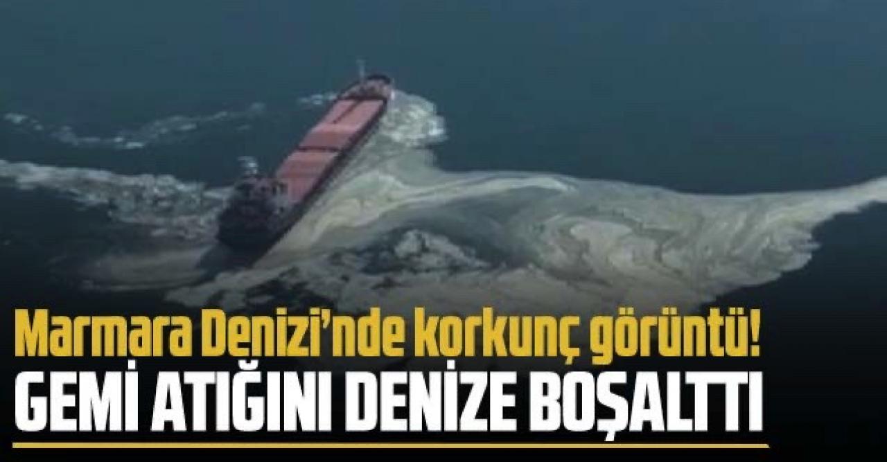 Marmara Denizi'ne atık boşaltıldı: Soruşturma başlatıldı