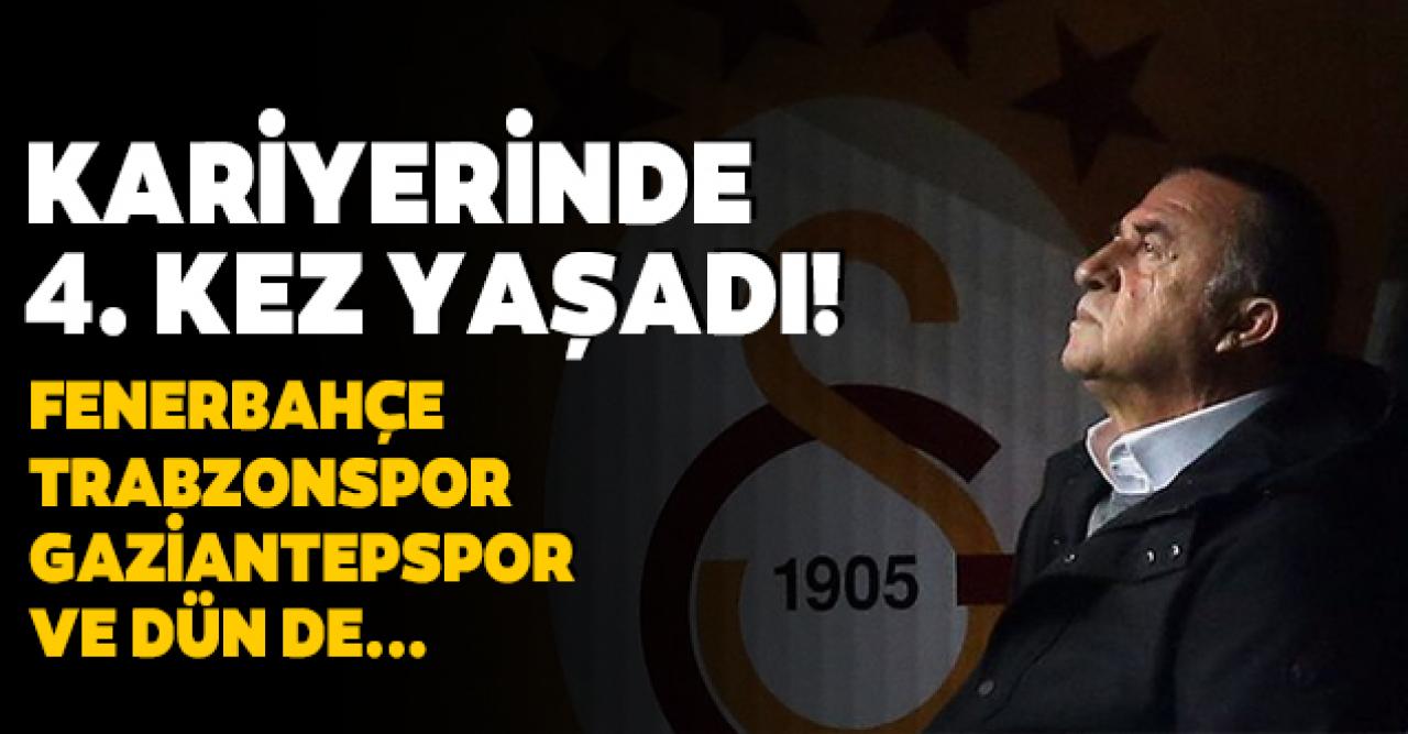 Fatih Terim 4'üncü kez yaşadı! 4 gol yedikten sonra...