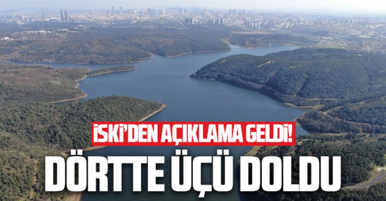 İstanbul'da barajların dörtte üçü doldu