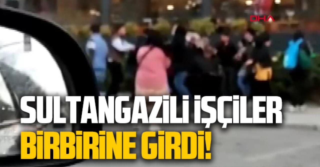 Sultangazili tekstil işçileri birbirine girdi!