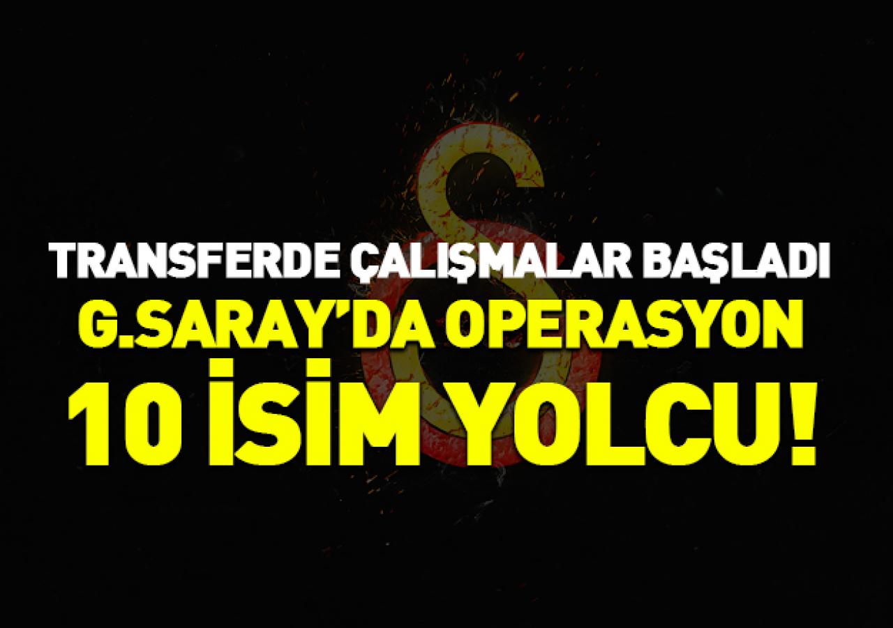 Galatasaray'da 10 oyuncu ile yollar ayrılıyor