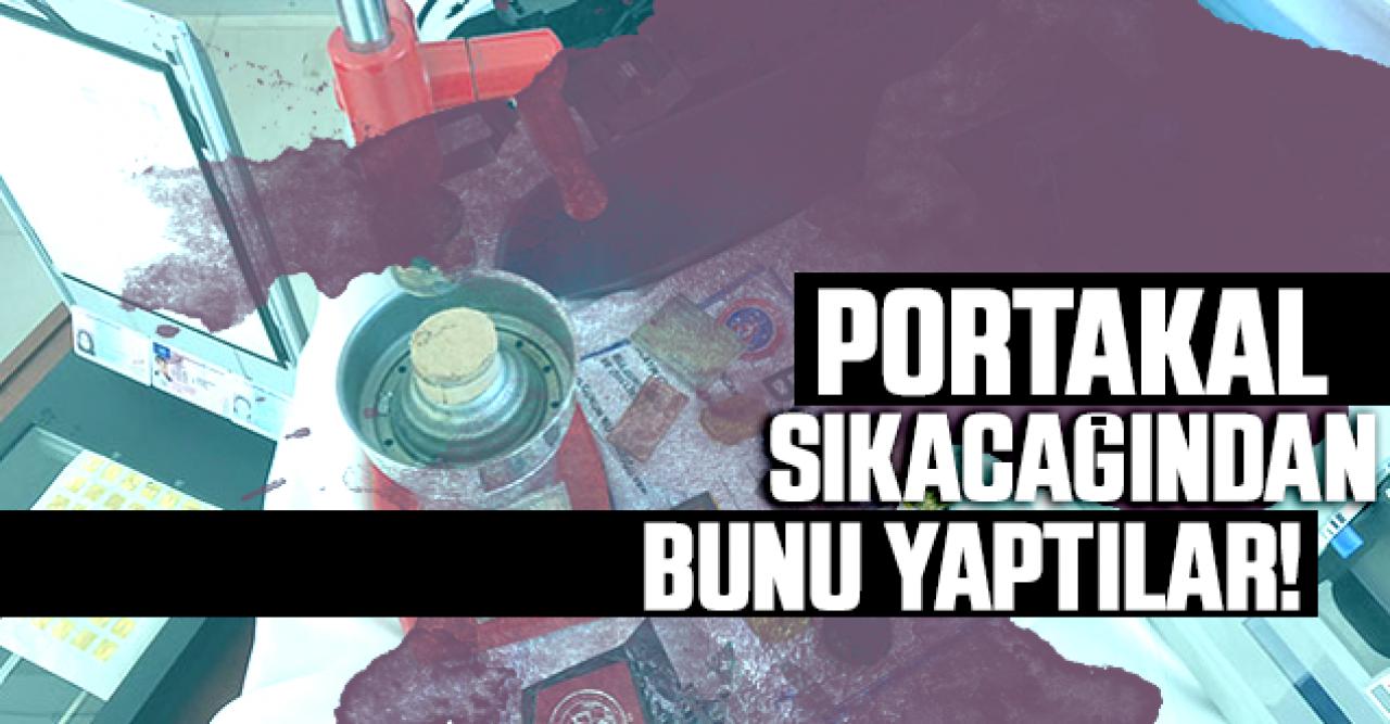 Portakal sıkacağı ile sahte mühür basma aleti yaptılar!