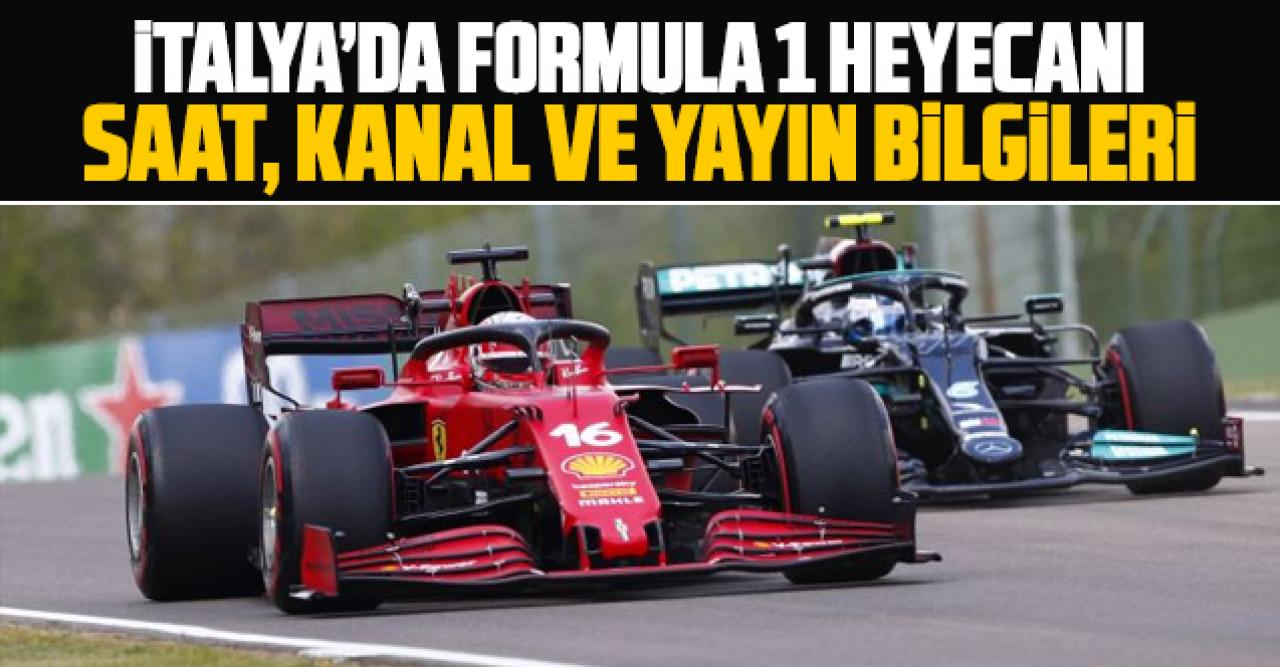 2021 Formula 1 (F1) İtalya Emilia Romagna Grand Prix'i (GP) yarışı canlı izle - İtalya GP izle