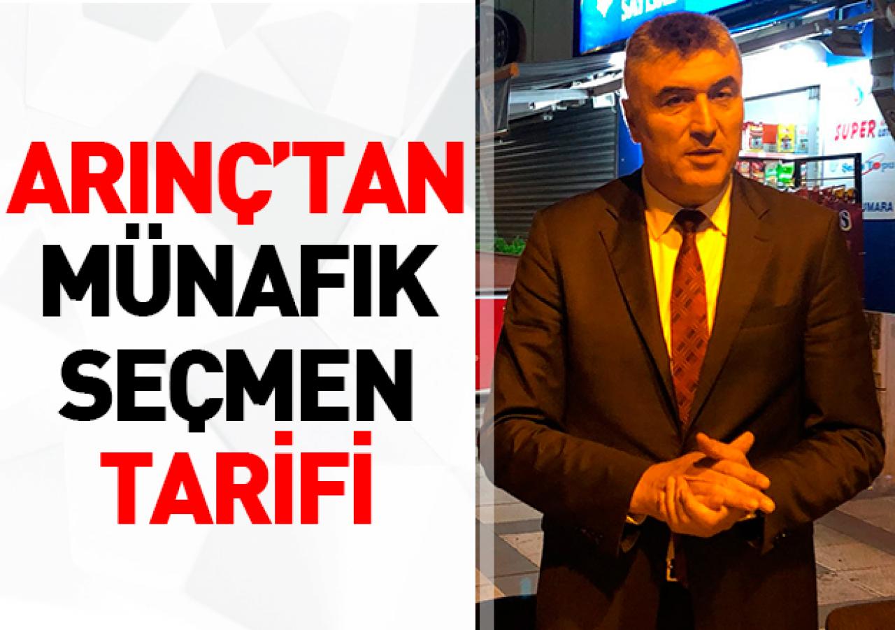 Arınç'tan münafık seçmen tarifi!