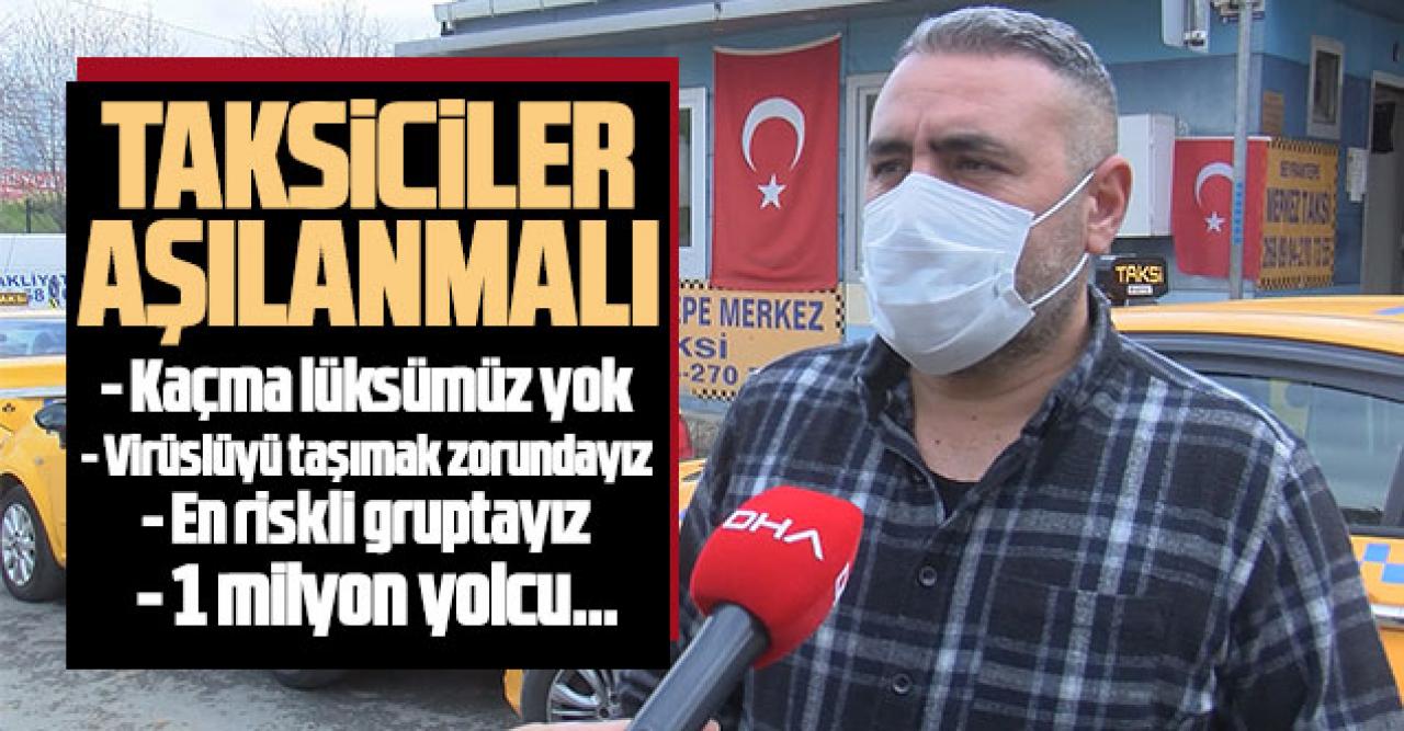 Taksiciler aşılanmalı