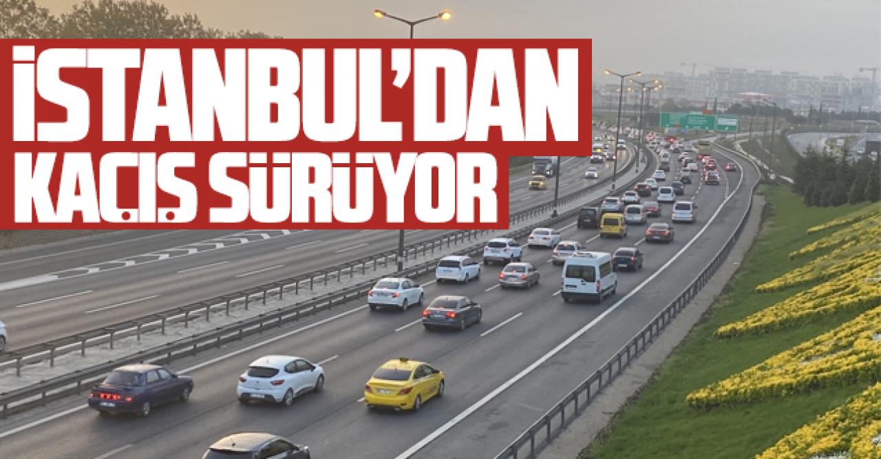 İstanbul'da TEM Otoyolu'nda trafik yoğunluğu yaşanıyor