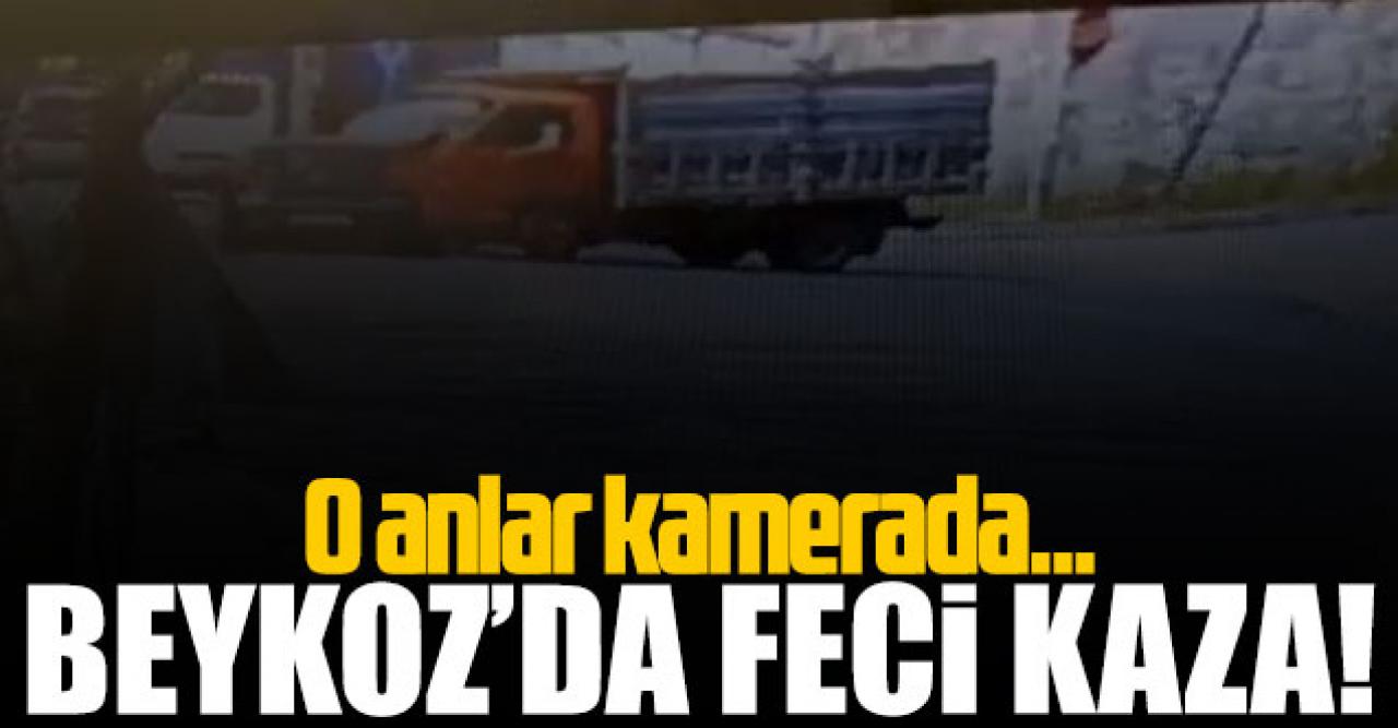 Beykoz'da feci kaza! O anlar kamerada...