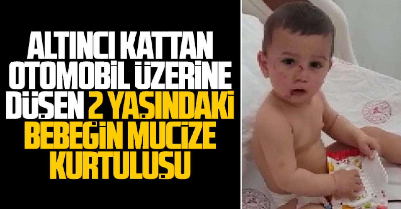 Sultangazi'de 6'ncı kattan düşen 2 yaşındaki çocuğun mucize kurtuluşu