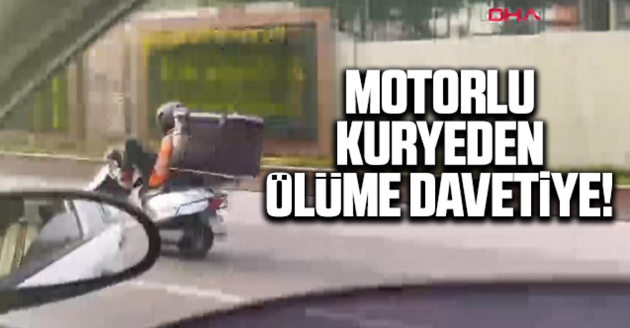 Motosikletli kuryeden ölüme davetiye