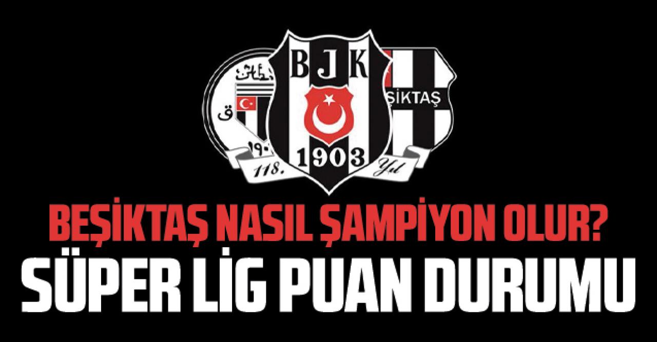 Beşiktaş nasıl şampiyon olur? Kazanması da yetmiyor... Süper Lig puan durumu