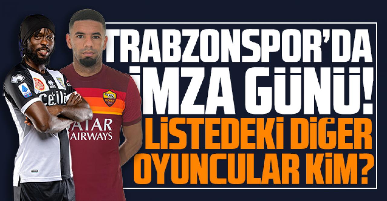 Trabzonspor'da imza günü! İki yıldız Trabzon'a geliyor... Listedeki diğer isimler kim?