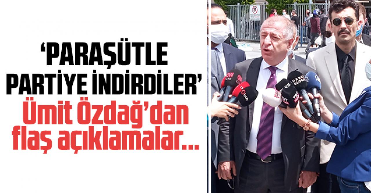 Paraşütle partiye indirdiler!