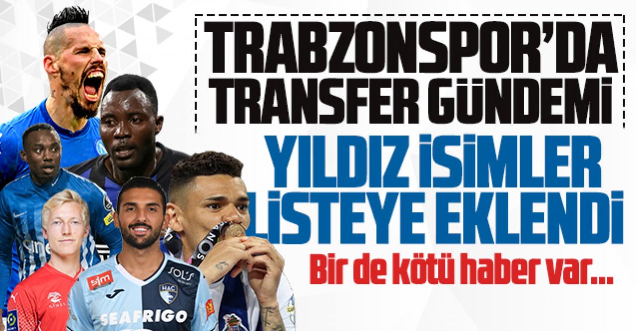 Trabzonspor'da transfer gündemi... Yıldız isimler listeye eklendi! Bir de kötü haber var