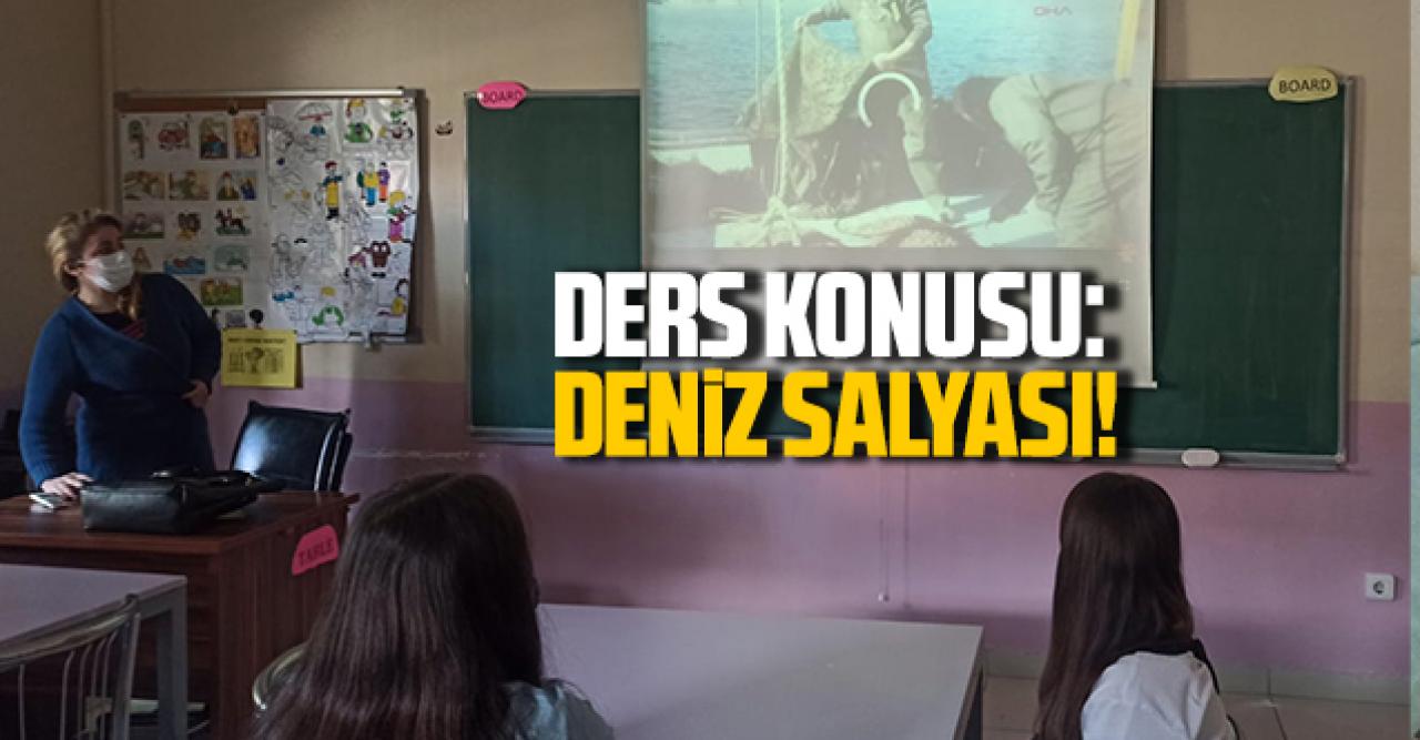 Ders konusu; deniz salyası