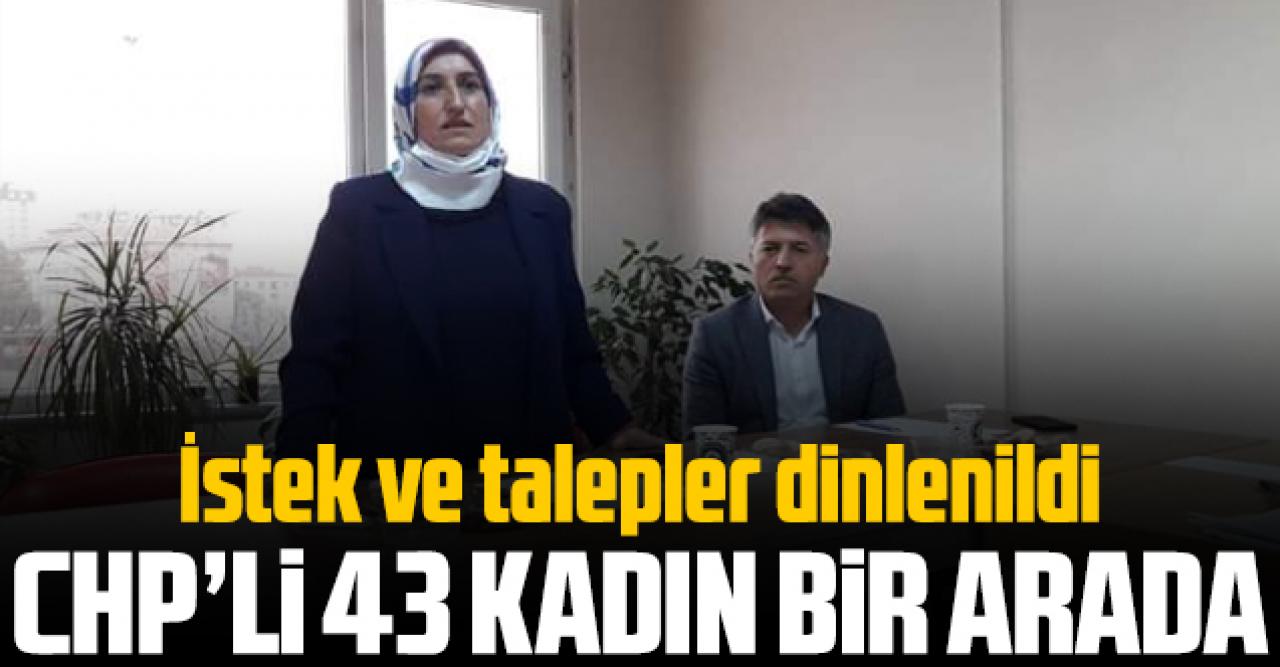 43 mahalleden sorumlu CHP’li kadınlar bir arada