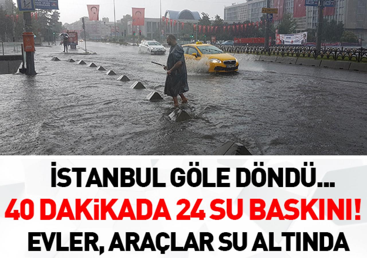 40 dakikada 24 su baskını