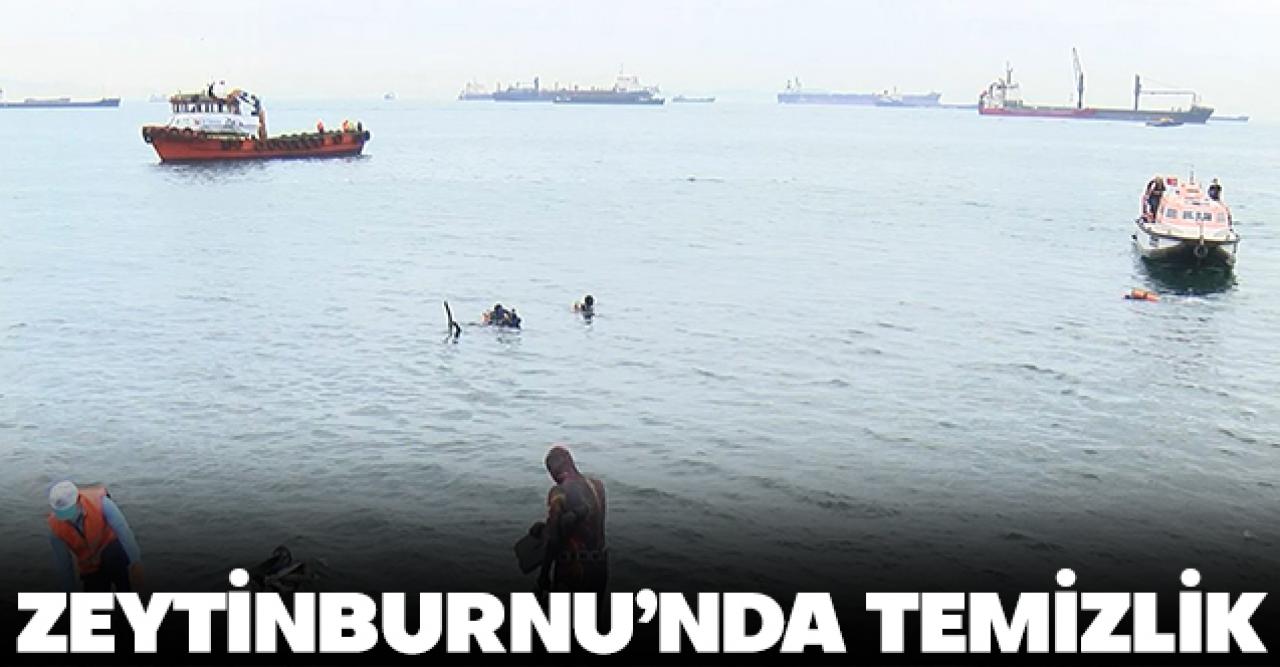 Zeytinburnu’nda kıyı ve deniz dibi temizliği