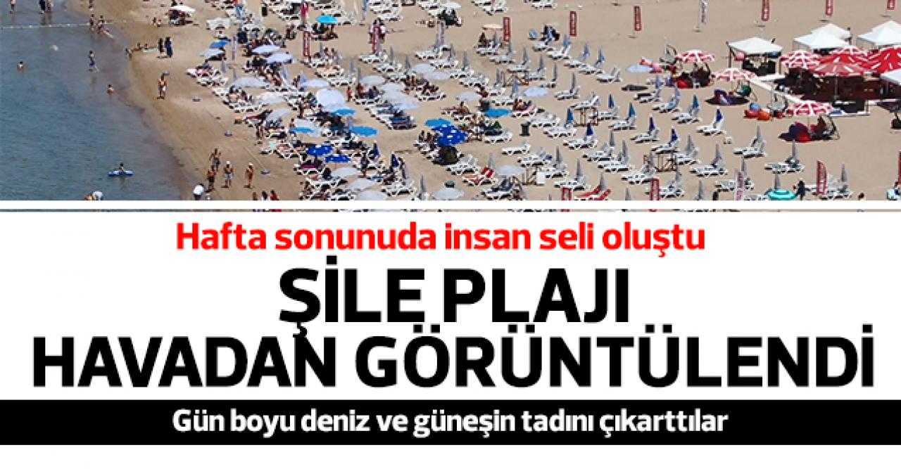 Şile plajları doldu taştı