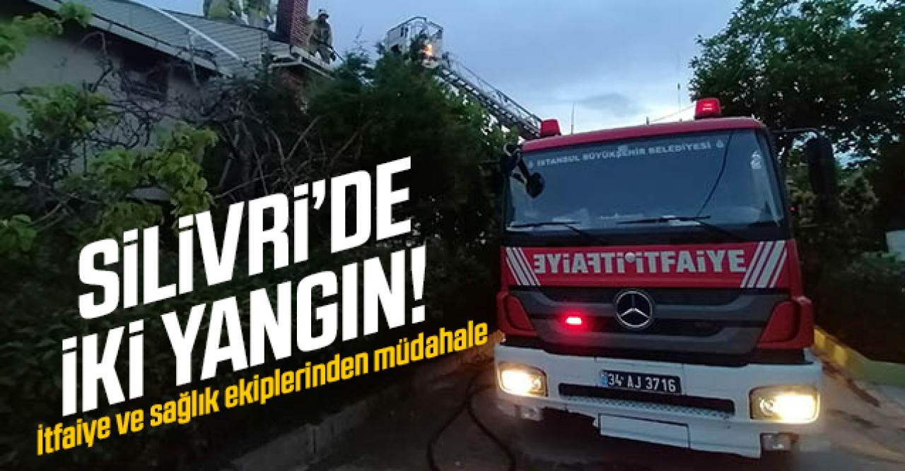 Silivri'de iki farklı yangın!