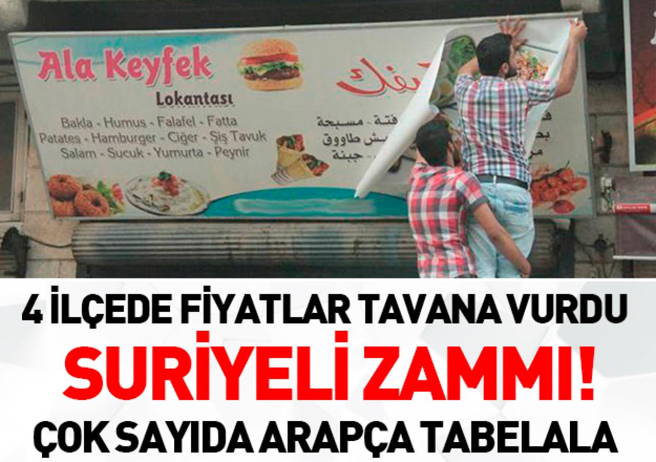 Suriyeli zammı!