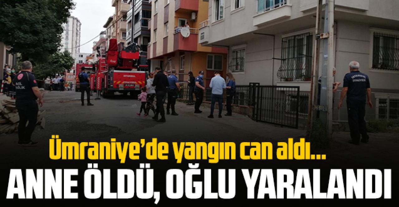 Yangın bir annenin canını aldı, 7 yaşındaki oğlu ise yaralandı