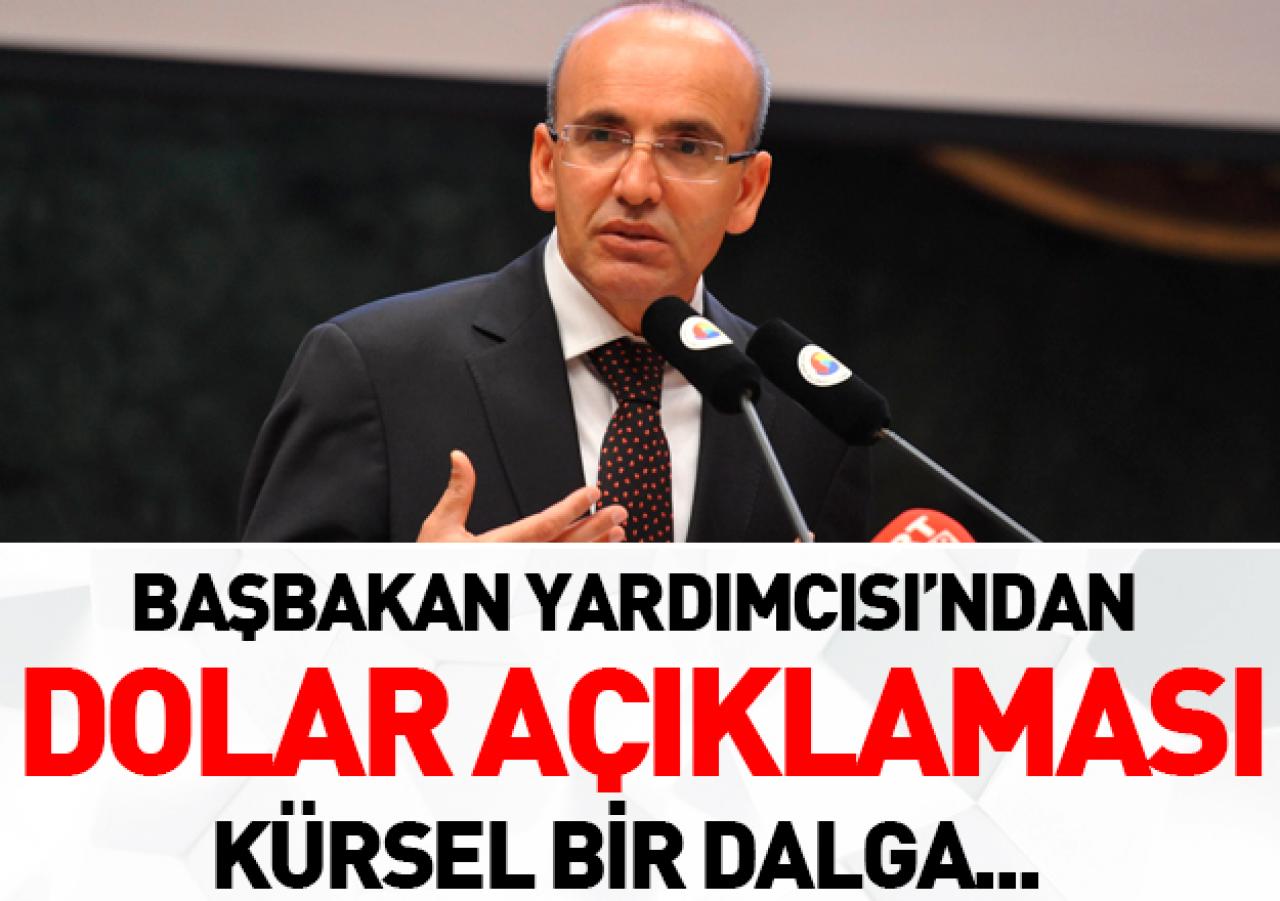 Şimşek'ten dolar açıklaması