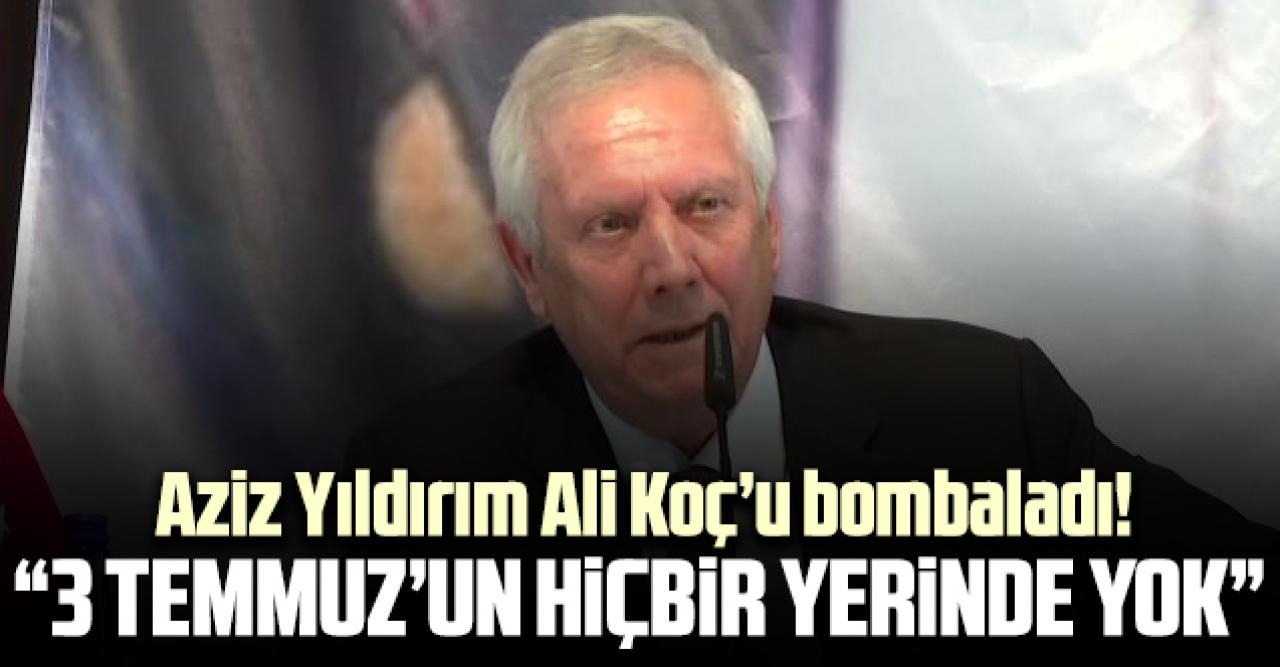 Aziz Yıldırım Ali Koç'u bombaladı: Seni bu seyirciyle göndereceğim, 3 Temmuz'un hiçbir yerinde yoksun