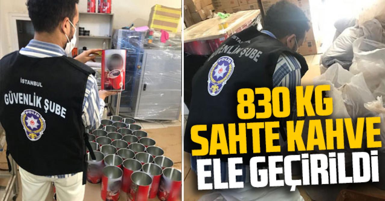 Emniyet'ten sahte kahve operasyonu: 830 kg ele geçirildi