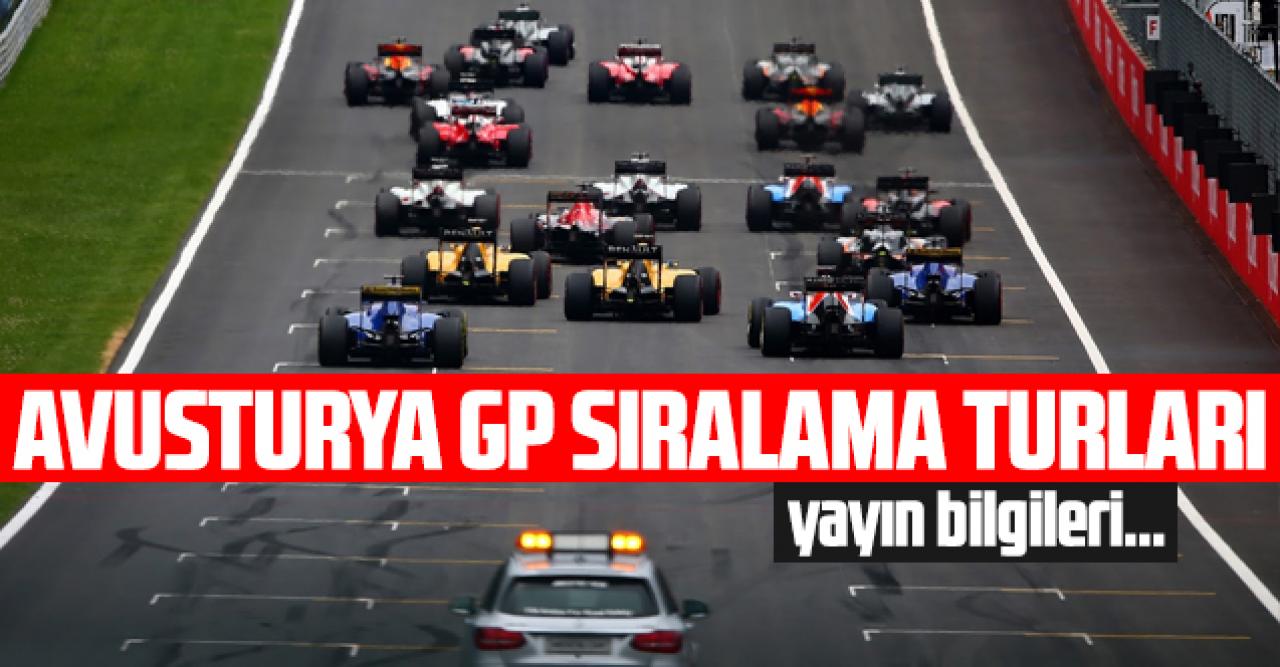 2021 Formula 1 (F1) Avusturya yarışı sıralama turları canlı izle | S Sport canlı izle