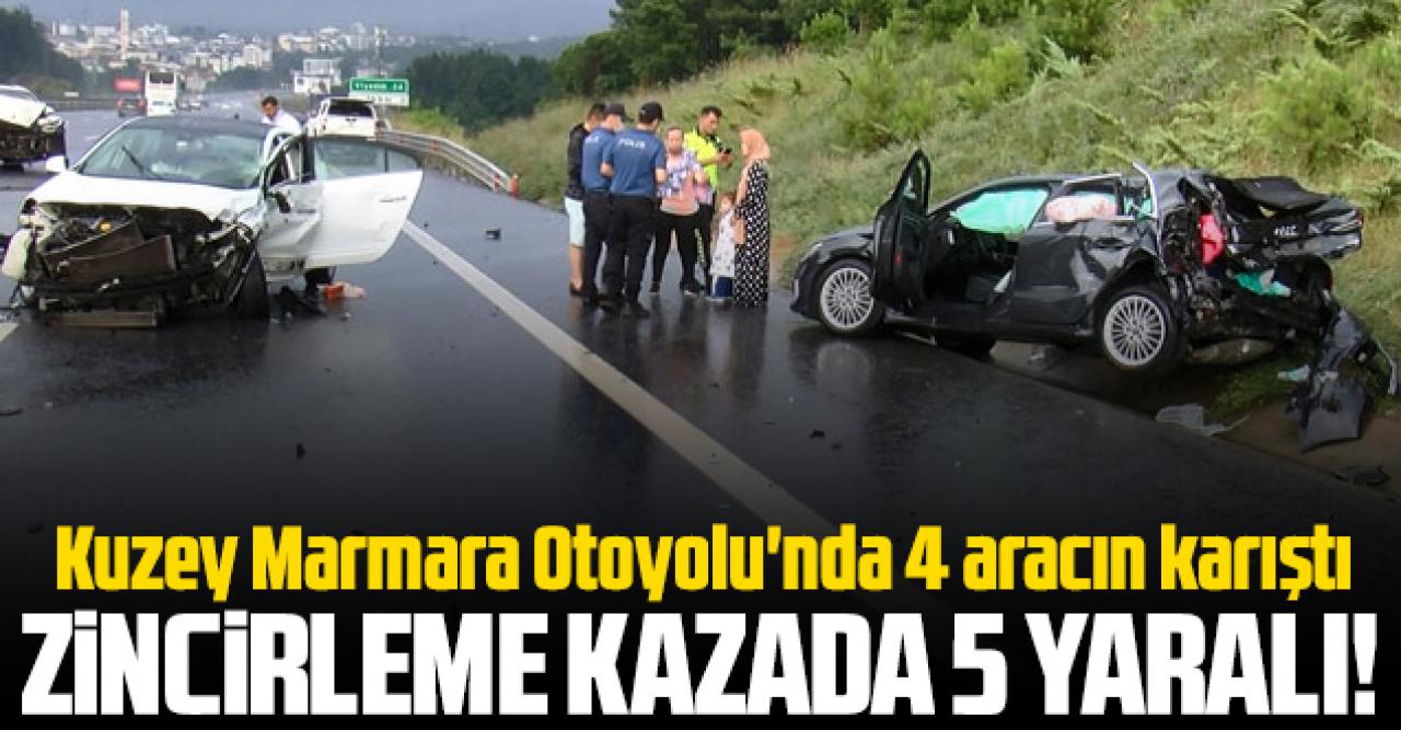 Çekmeköy'de 4 araç zincirleme kazaya karıştı: 5 yaralı