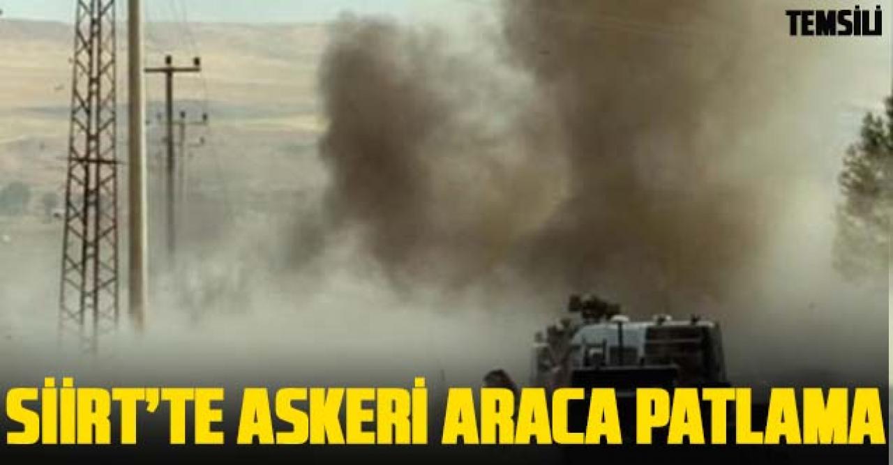 Siirt'te askeri aracın geçişi sırasında patlama