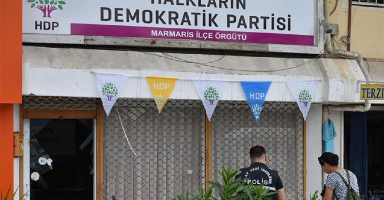 Marmaris'te HDP ilçe binasına saldıran şüpheli gözaltına alındı