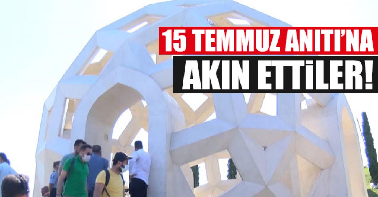 15 Temmuz Anıtı'na akın ettiler