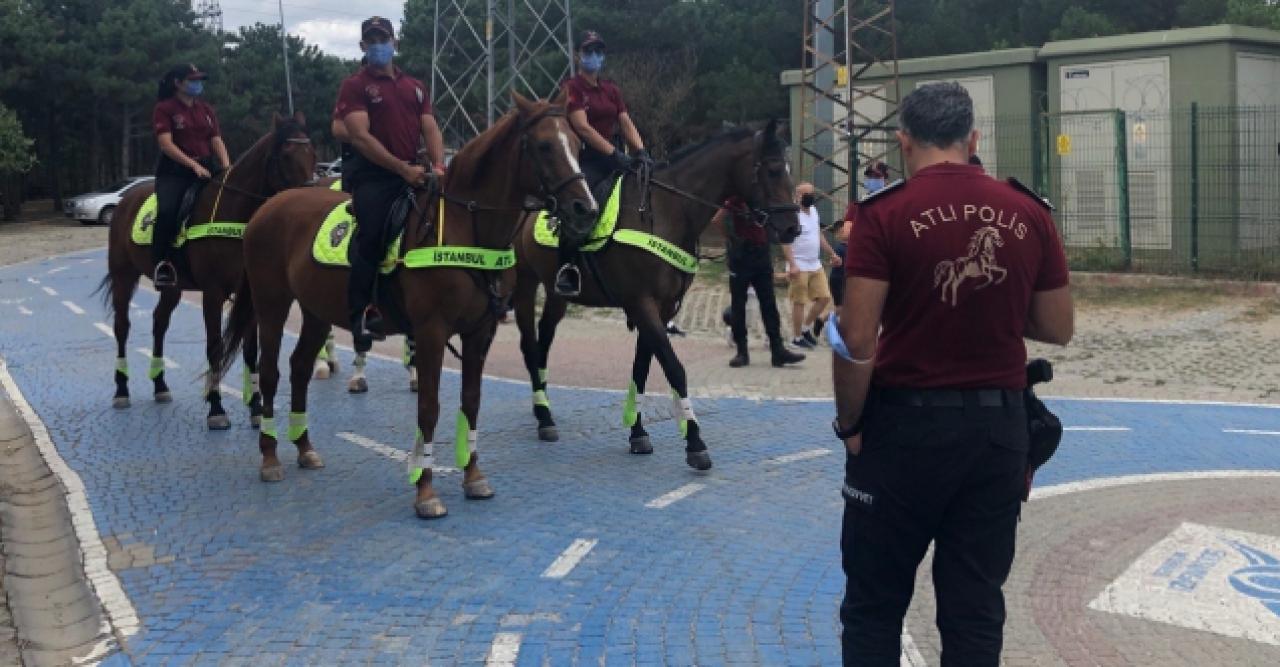 Atlı polisler denetime çıktı