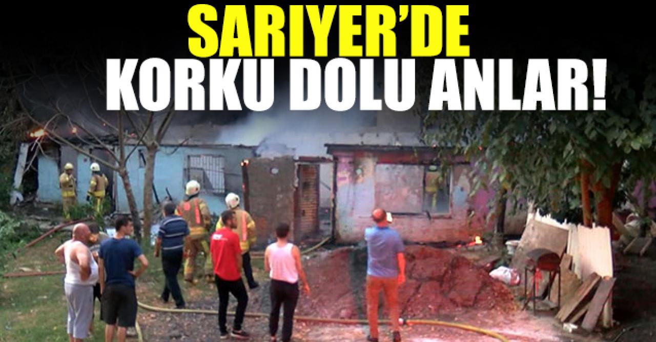 Sarıyer'de iki gecekondu küle döndü!