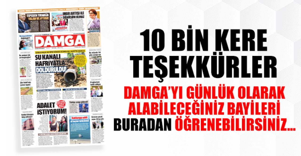 DAMGA Gazetesi nerede ve hangi bayilerde satılıyor?