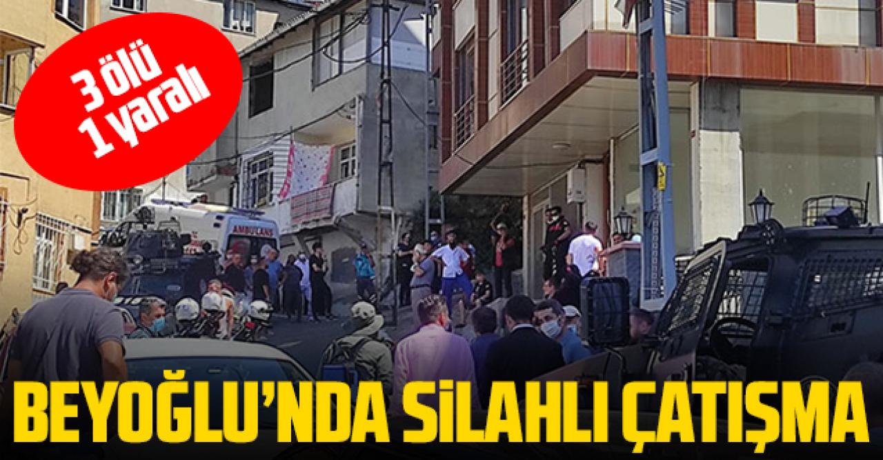 Beyoğlu'nda akrabalar arasında silahlı çatışma çıktı