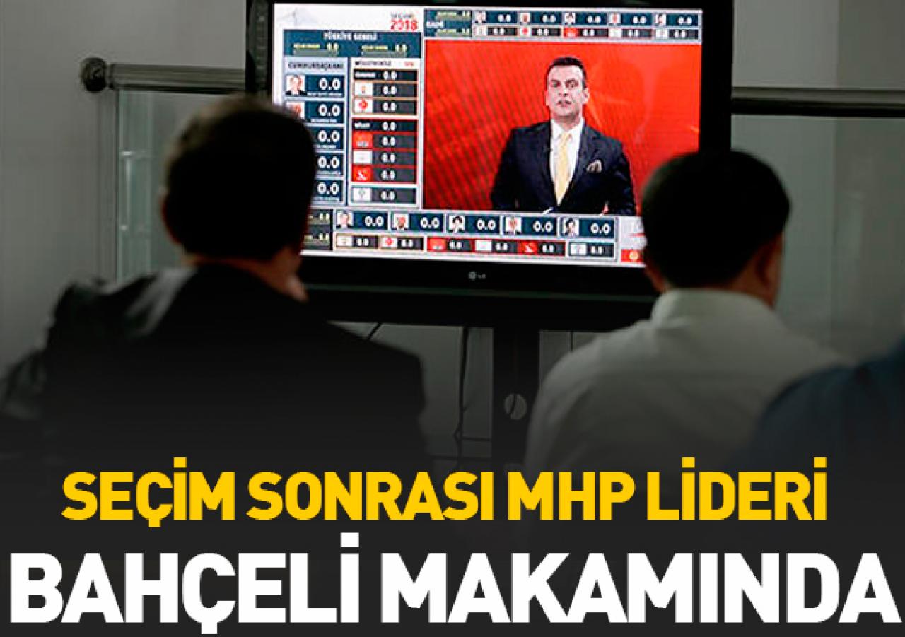 Bahçeli makamına gitti