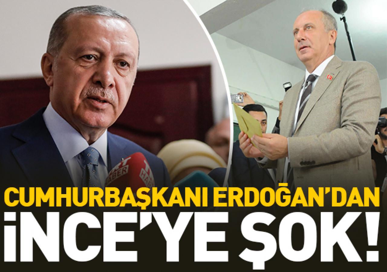 Erdoğan'dan İnce'ye sandık şoku