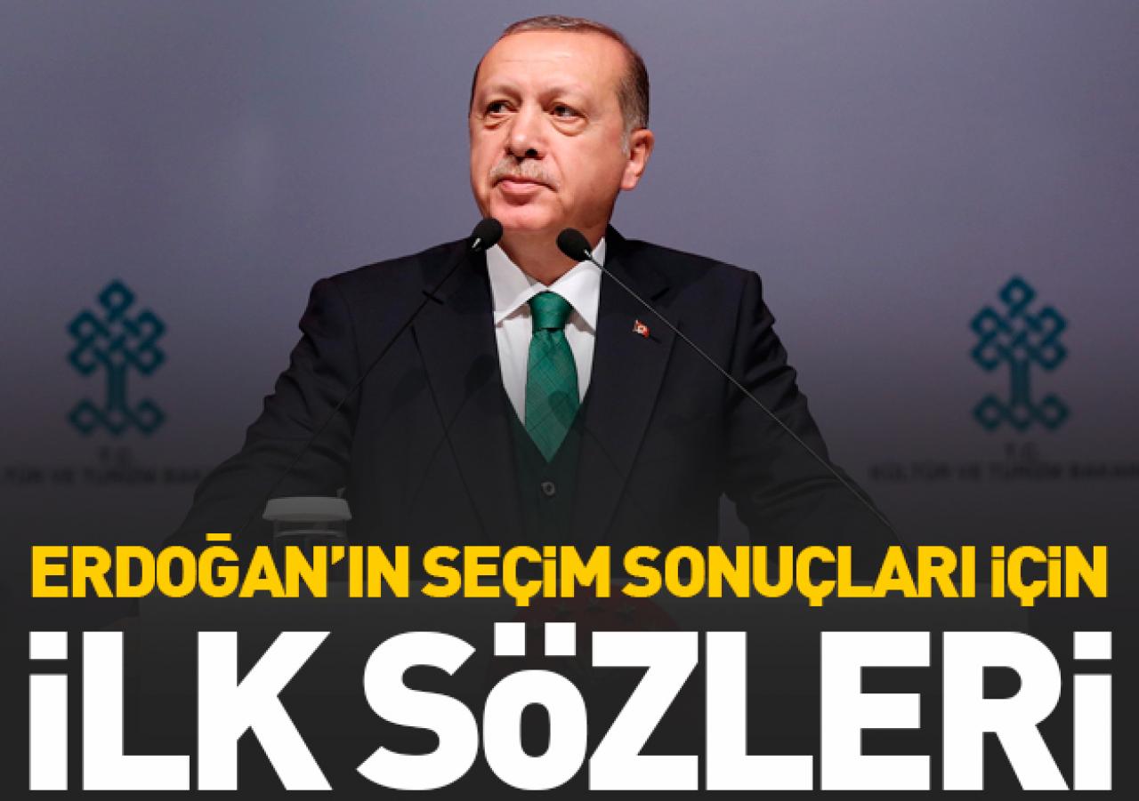 Erdoğan'dan seçim sonucu açıklaması