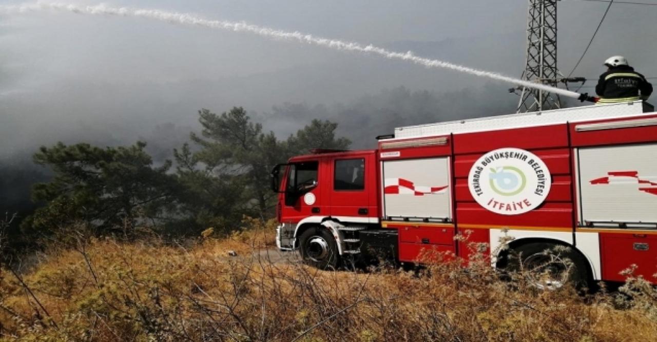 Tekirdağ yangınla savaşmaya gitti