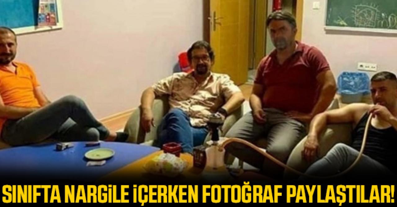 Düzce'de sınıfta nargile paylaşımı!