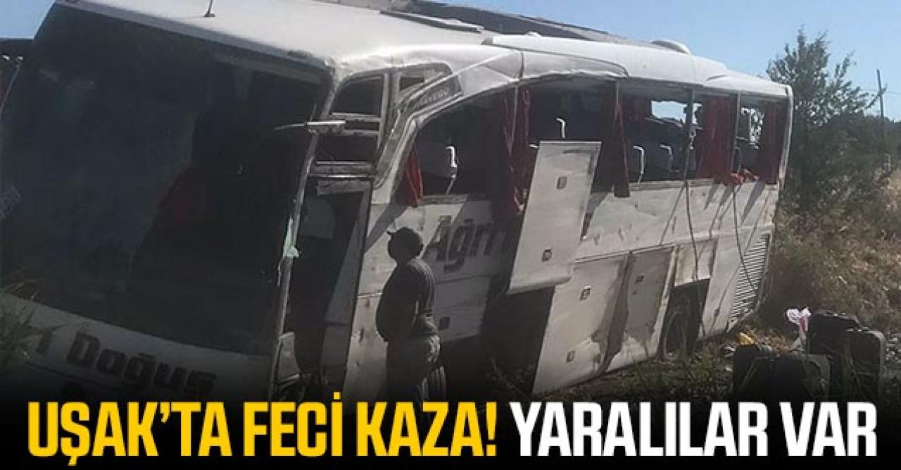 Uşak'ta kaza: 33 yaralı